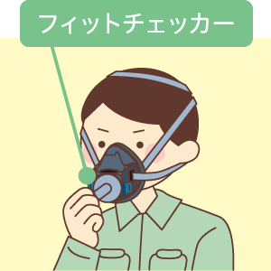 フィットチェッカーを使う陰圧法イメージ