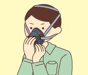 手で吸気口をふさぐ陰圧法イメージ